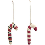 M&S Candy Cane Hanging Christmas Decorations, Red