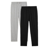 M&S 2 Pack Pure Cotton Pyjama Bottoms, M, Grey Mix