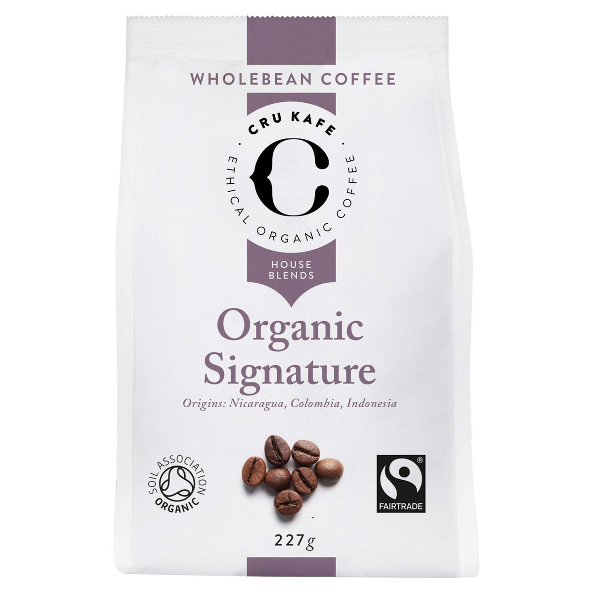 CRU Kafe organic fairtrade signature coffee beans - British product