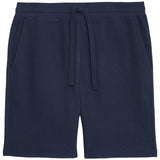 M&S Mens Collection Waffle Loungewear Shorts, Small, Navy