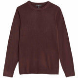 M&S Mens Cashmilon Crew Neck Jumper, XXL, Burgundy