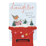 Daughter Postbox Sending Love Christmas Card