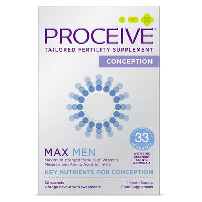 Men's Max Orange Fertility Supplement Conception Sachets 30 Sachets