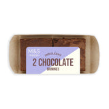 M&S 2 Indulgent Chocolate Brownies