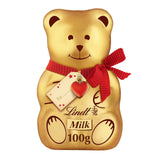 Lindt Teddy Gold or Red With Gift Tag Milk Chocolate