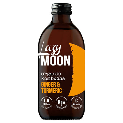 Ginger and Turmeric Organic Kombucha with Probiotics and Vitamin C