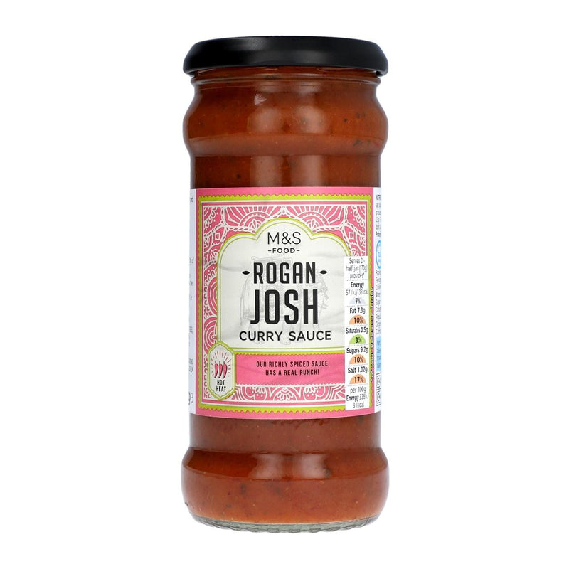 M&S Rogan Josh spicy curry sauce, imported from the UK
