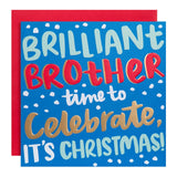 M&S Brilliant Brother Celebrate Christmas Card