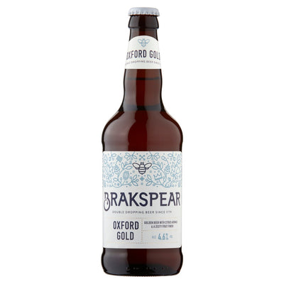 Golden Beer Bottle with Citrus Aromas and Zesty Finish