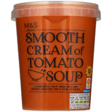 M&S smooth cream of tomato soup 600g pot, imported from the UK