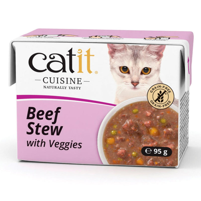 Catit beef stew wet cat food 95g - British product