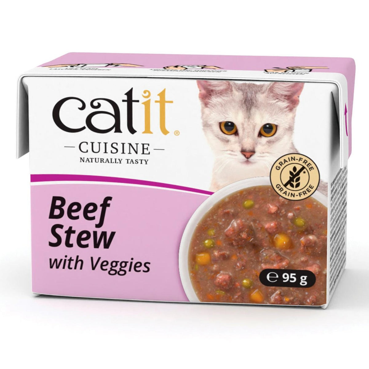 Catit beef stew wet cat food 95g - British product
