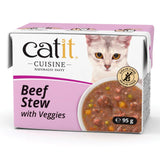 Catit beef stew wet cat food 95g - British product