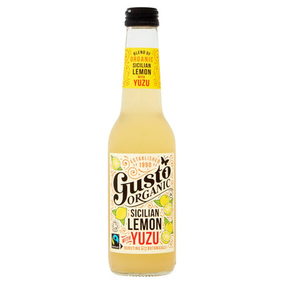 Boisson gazeuse saveur citron de Sicile et yuzu bio
