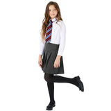 M&S Girls Crease Resistant School Skirts, 13-14 Years, Grey