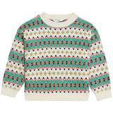 M&S Sparkle Stripe Fairisle Jumper, 3-4 Years, Multi
