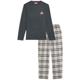 M&S Christmas Mens Spencer Bear Grey Pyjama Set Size S