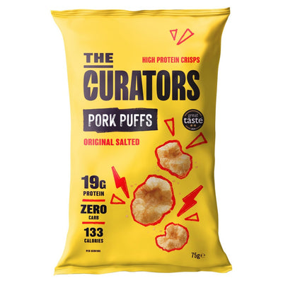 Original Salted Pork Puffs Light Crunchy High Protein Snack 75g
