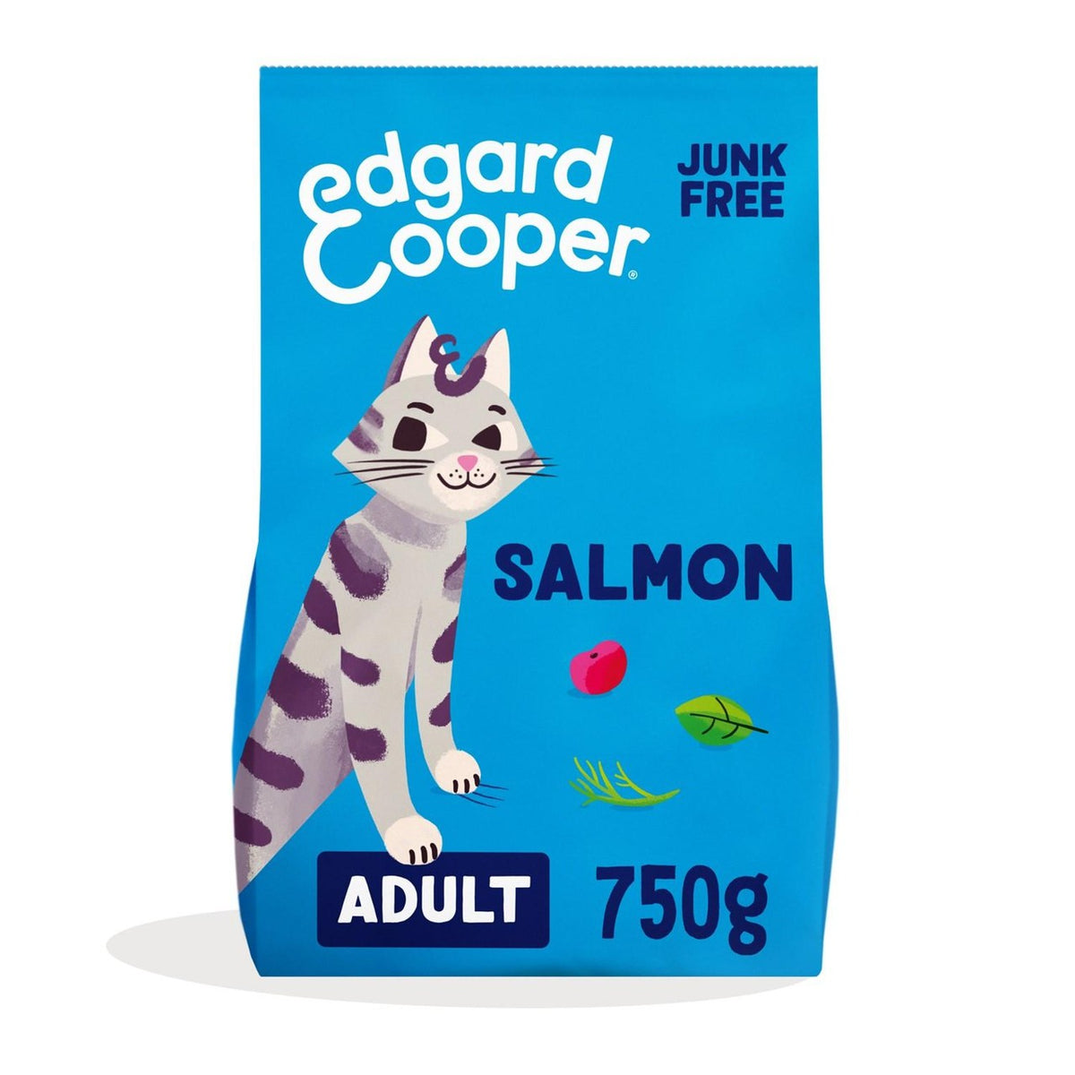 Edgard & Cooper adult salmon dry cat food 750g - British product