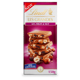 Lindt Les Grandes Fruit and Nut Milk Chocolate Bar