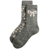 M&S Womens Thermal Bow Socks, 3-5, Grey Mix