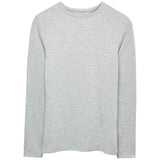 M&S Heatgen Medium Thermal Crew Neck, 10, Grey Marl