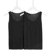 M&S Womens Heatgen Thermal Built-up Shoulder Vest, 2 Pack, 16, Black