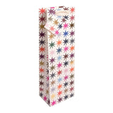 Caroline Gardner Christmas Colorful Stars Bottle Bag