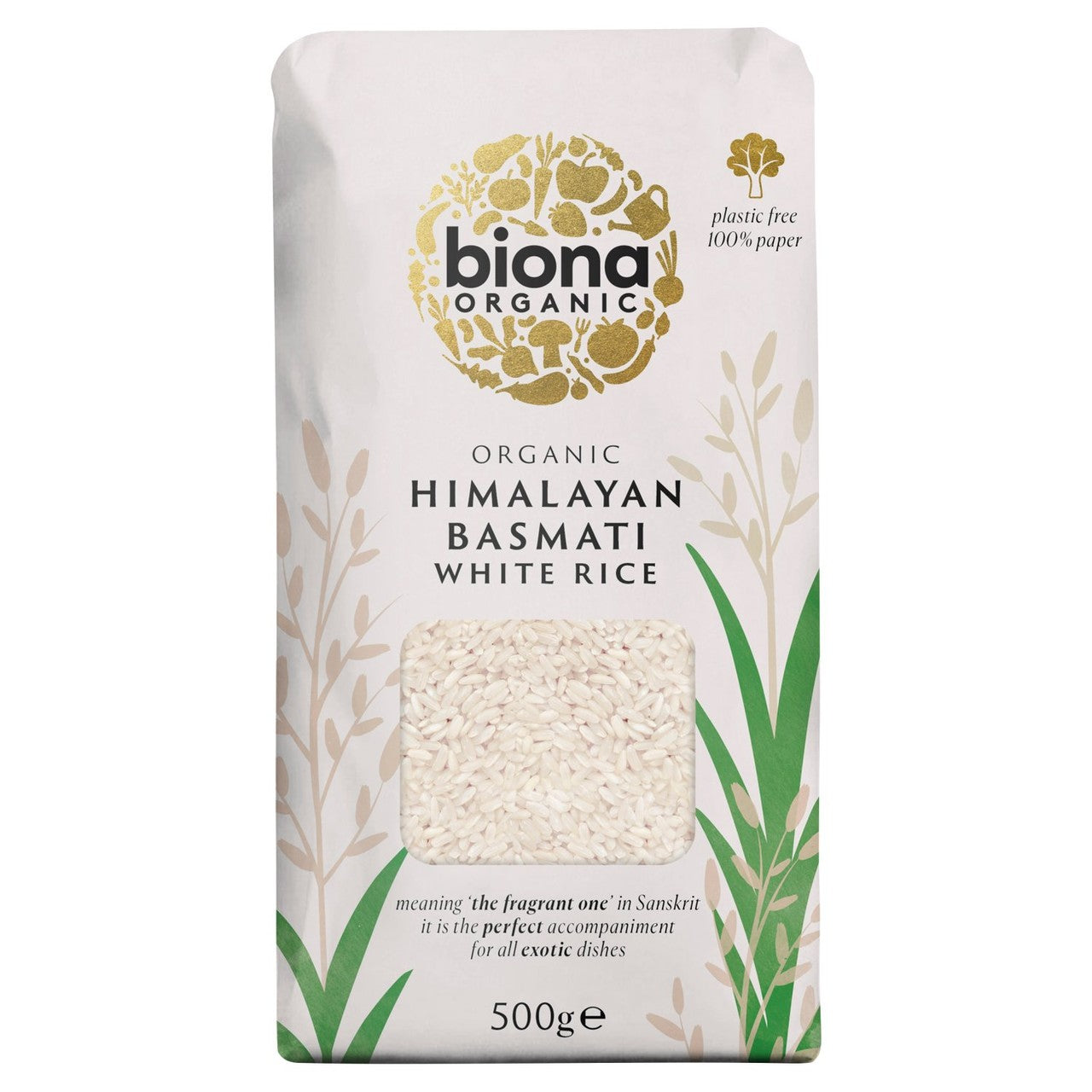 Biona organic white basmati rice 500g - British product