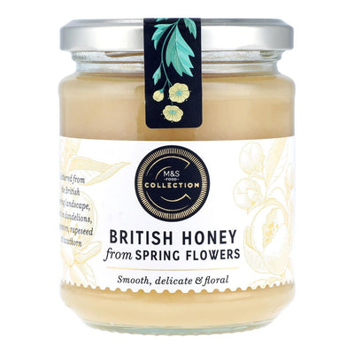 Miel floral doux de printemps britannique en pot