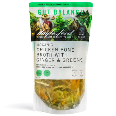 Organic Chicken Bone Broth with Ginger and Greens