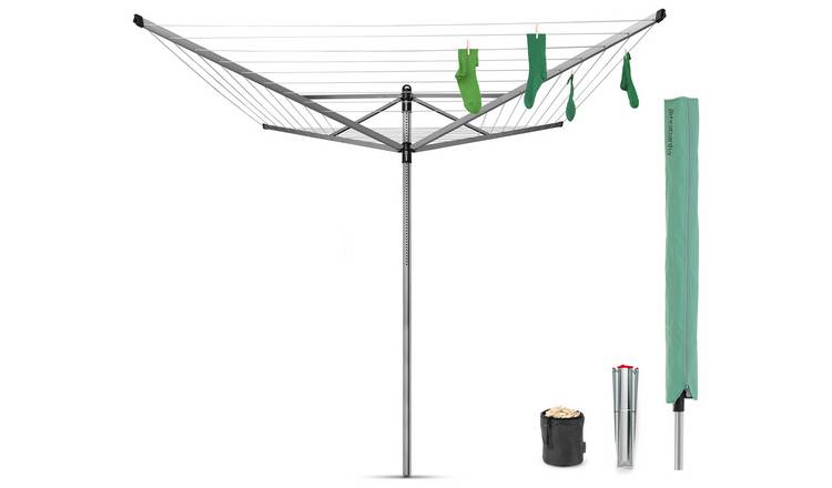 Brabantia 50m Lift-O-Matic Washing Line with Ground Spike - McGrocer