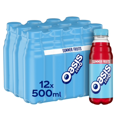 Jus de fruits Oasis Summer Fruits Zero Still 12 x 500ml
