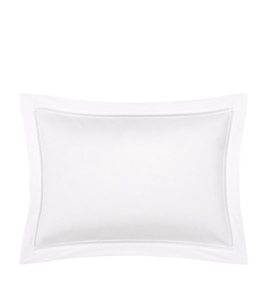 Yves Delorme Colisée Blanc King Oxford Pillowcase 54cm x 94cm (British brand)
