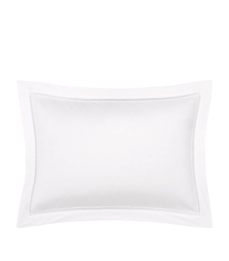 Yves Delorme Colisée Blanc King Oxford Pillowcase 54cm x 94cm (British brand)