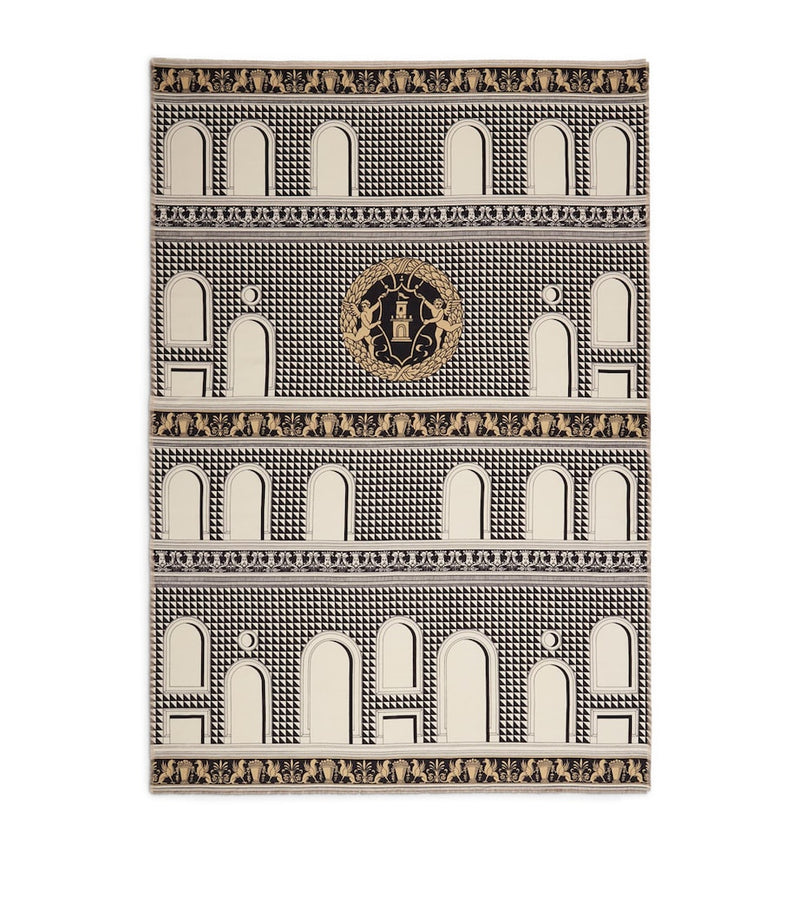 Fornasetti Plaid Facciata Throw 140cm x 200cm - British product