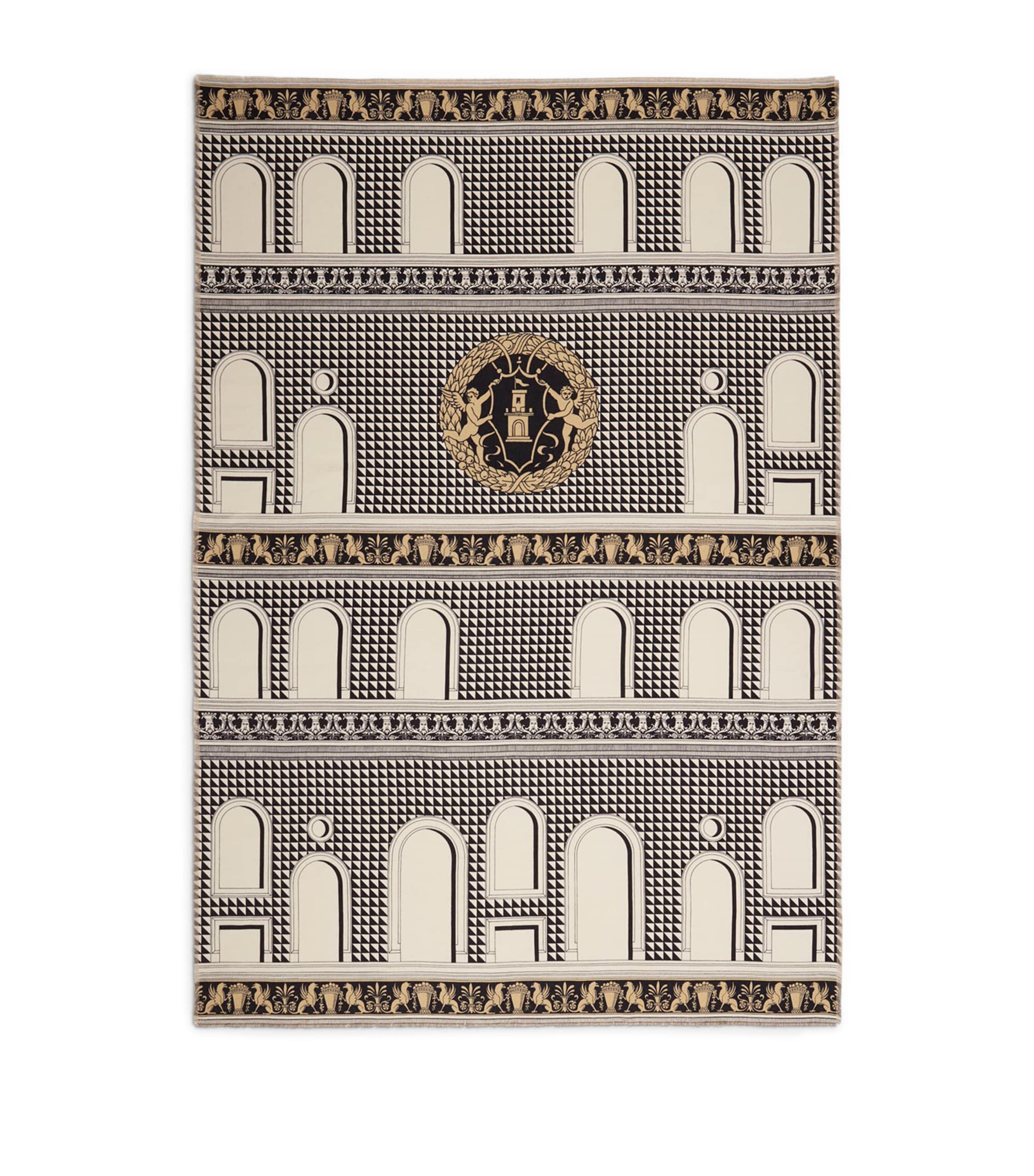 Fornasetti Plaid Facciata Throw 140cm x 200cm - British product