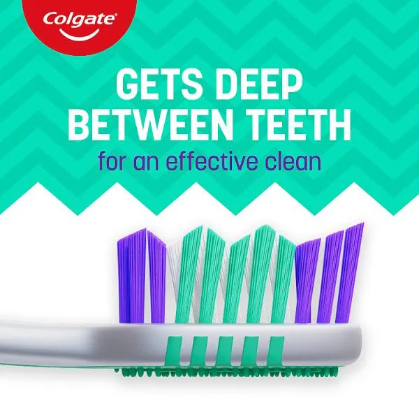 Colgate ZigZag toothbrush 3-pack, imported from the UK