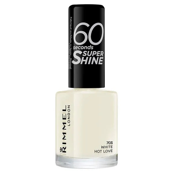 Rimmel nail polish White Hot Love 8ml, imported from the UK