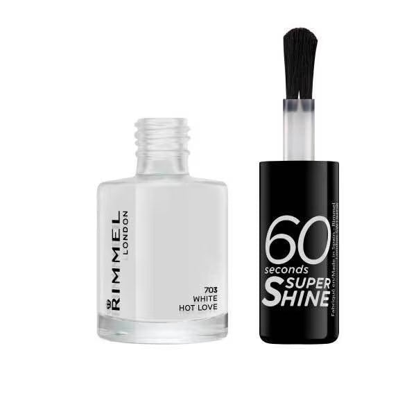 Rimmel nail polish White Hot Love 8ml, imported from the UK