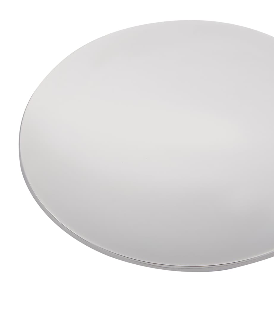 Zodiac round solid brass chrome-plated soap dish (British brand)