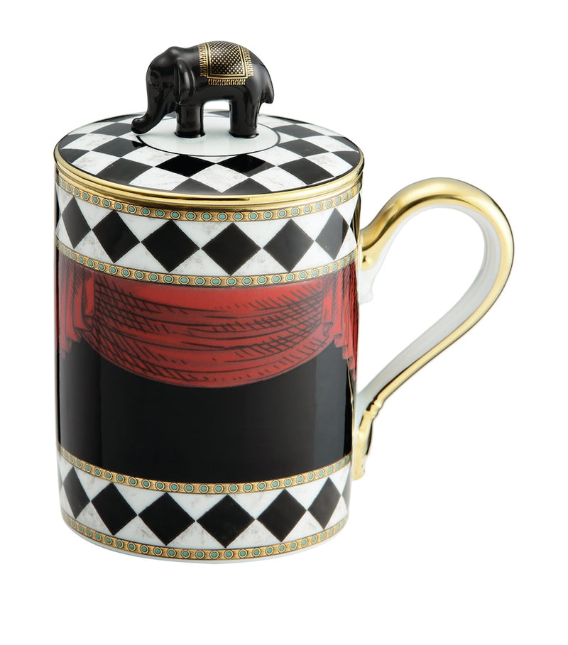 GINORI 1735 Totem Elephant porcelain mug 400ml, UK version