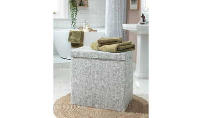 Argos Home Floral Laundry Basket with Dividers Grey 130L