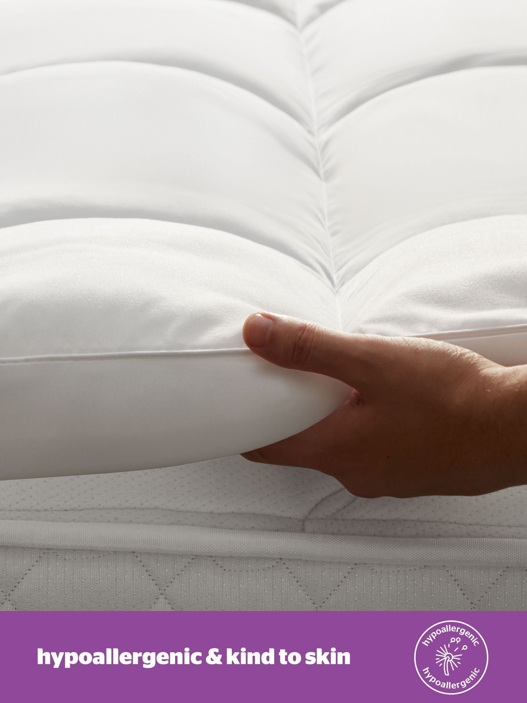Silentnight White Deep Sleep Ultimate 1000 Extra Deep Mattress Topper