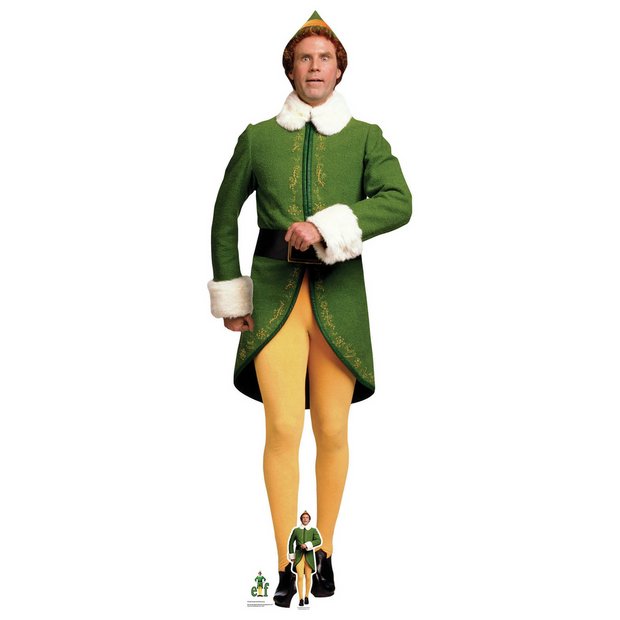 Buddy Elf marching life-size cardboard cutout (British brand)