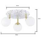 BHS gold ceiling light 38cm diameter - British product