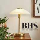 BHS Aria Gold Table Lamp - British product