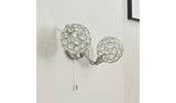 BHS Orchid Alice chrome glass wall light - British product