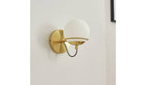 BHS Gustav gold glass round wall lamp - British product