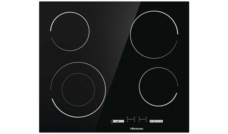 Hisense E6432C black electric ceramic hob W60 D51cm, UK version